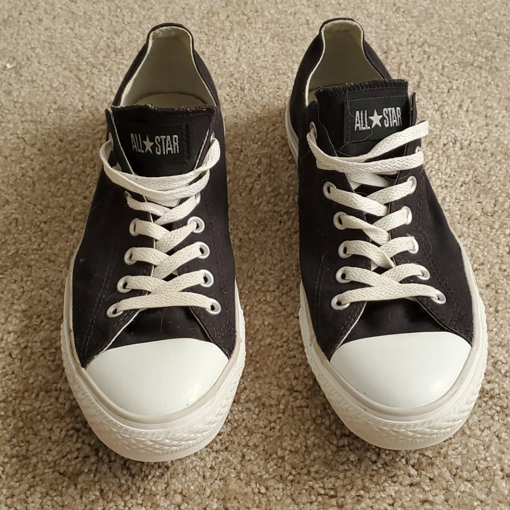 Converse All Star shoes BLACK WHITE GRAY. 11